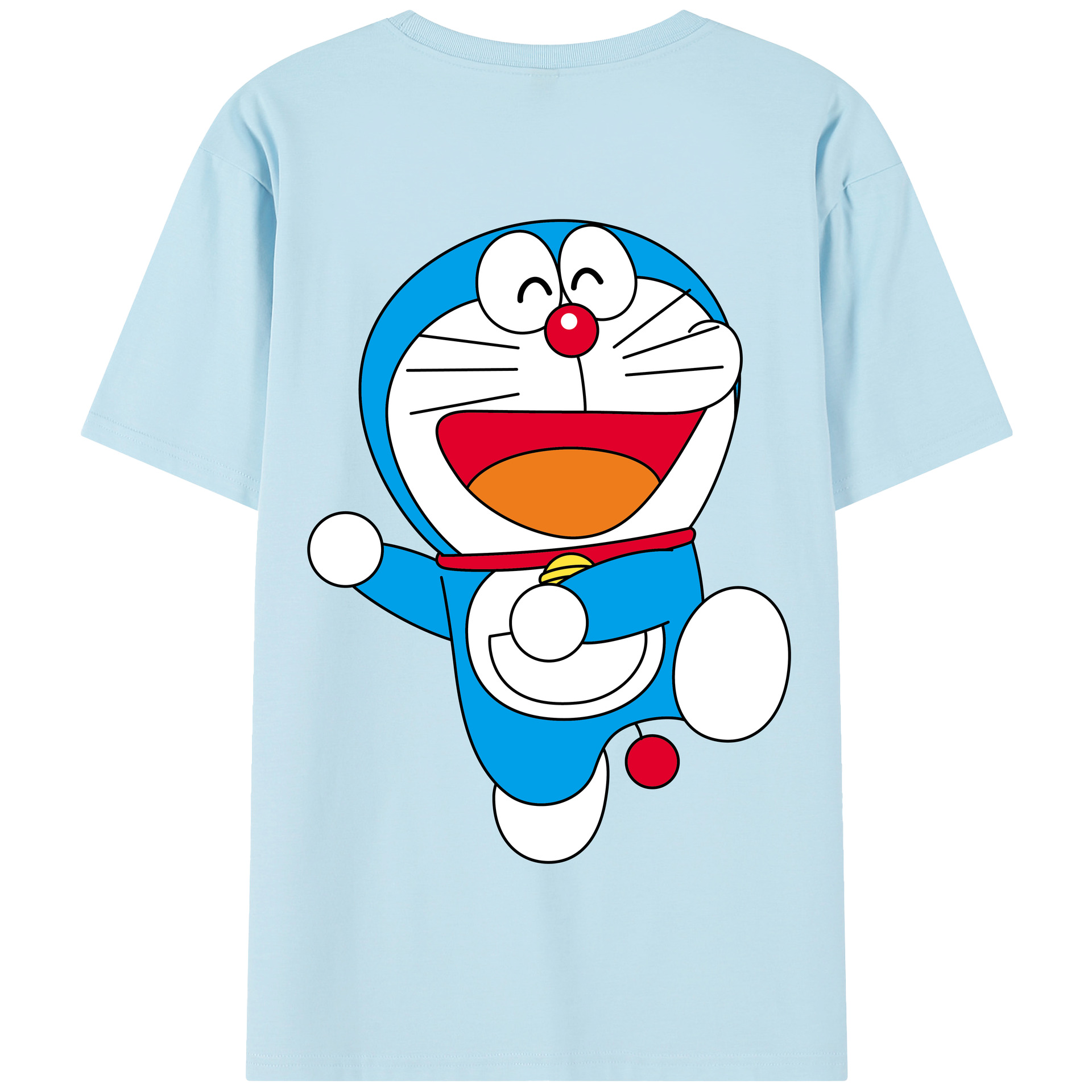 （画像用） ドラえもん Doraemon 綿100％半袖Tシャツ（背面プリント）